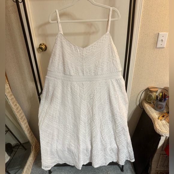 Torrid Midi Lace Skater Dress White Size 3 - Picture 3 of 5